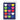 Colourful Rainbow Hearts Card