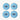 Fleur Canape  Plate Set of 4